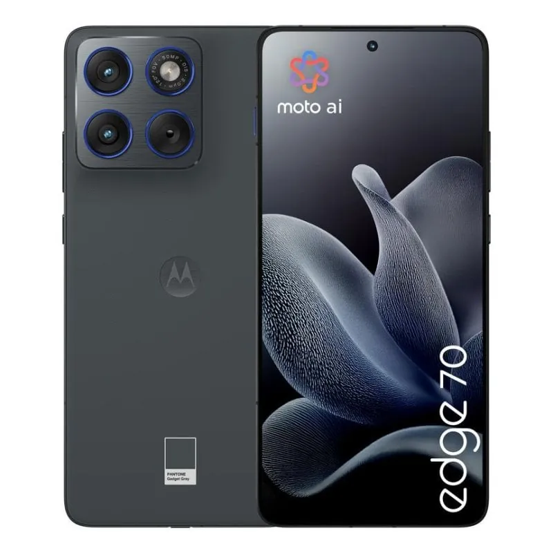 motorola edge 70 12GB 512GB 6.7" AMOLED 5G Dual SIM 50MP Carga Rápida IP68 Android 16 Gris PBA50049IT