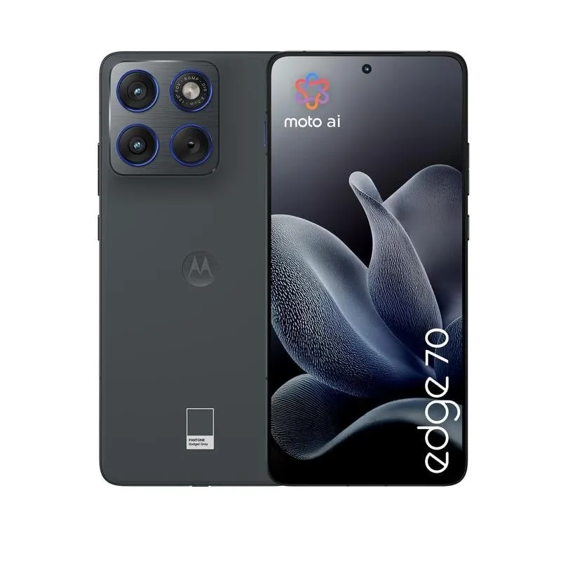 Motorola Edge 70 12GB 512GB 6.7" AMOLED 5G Dual SIM Cámara 50MP IP69 TurboPower Android 16 Gris PBA50001SE