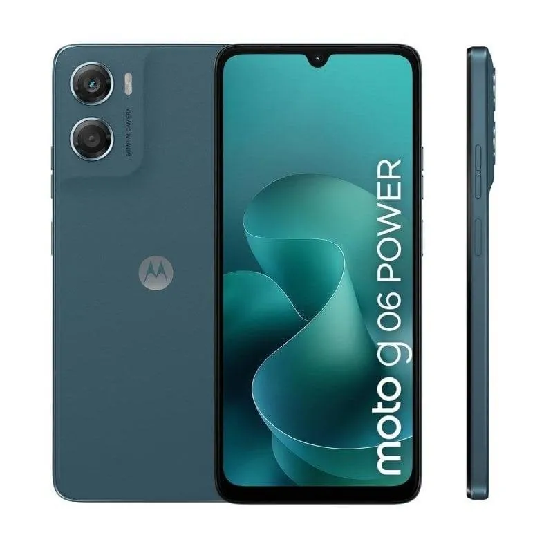 Motorola Moto G06 Power 4GB 64GB 6.88" LCD 120Hz 4G Dual SIM NFC Batería 7000mAh IP64 Android 15 Azul PB9W0005PL