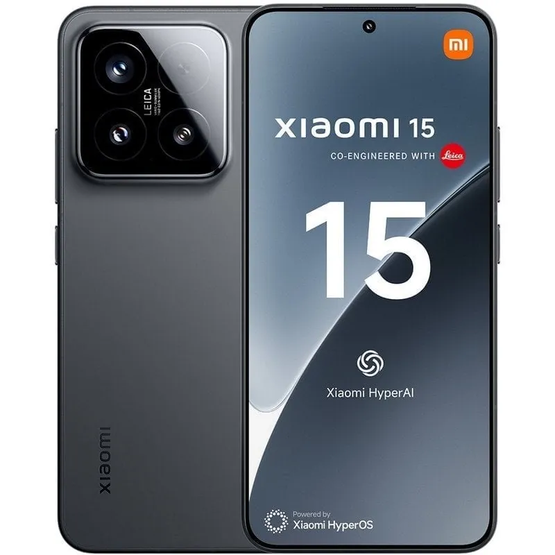 Móvil Xiaomi 15 5G 12GB/256GB Smartphone 6.36" AMOLED 50MP 5240mAh 90W Snapdragon 8 Elite Negro MZB0ITFEU