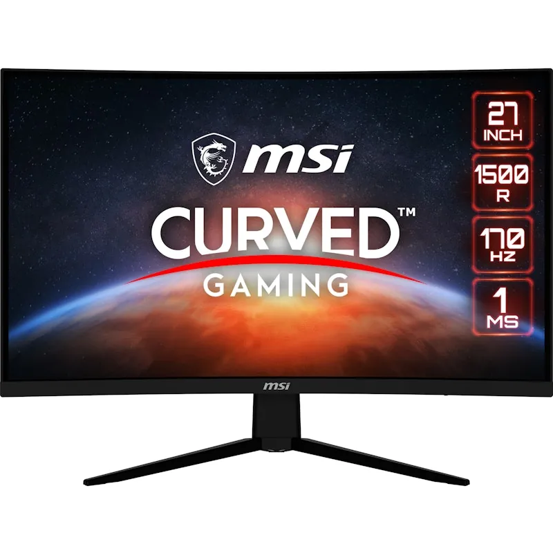MSI G273CQ pantalla para PC 68,6 cm (27 pulgadas pulgadas) 2560 x 1440 Pixeles Full HD Negro 