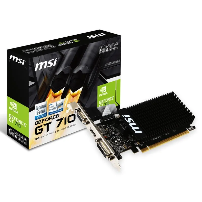MSI GeForce GT710 2GB DDR3 Low Profile GT 710 2GD3H LP