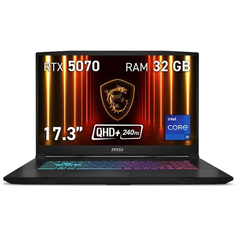 MSI Katana 17 HX B14WGK-033XES Intel Core i9-14900HX 32GB DDR5 1TB SSD RTX 5070 17.3" QHD 9S7-17L791-033