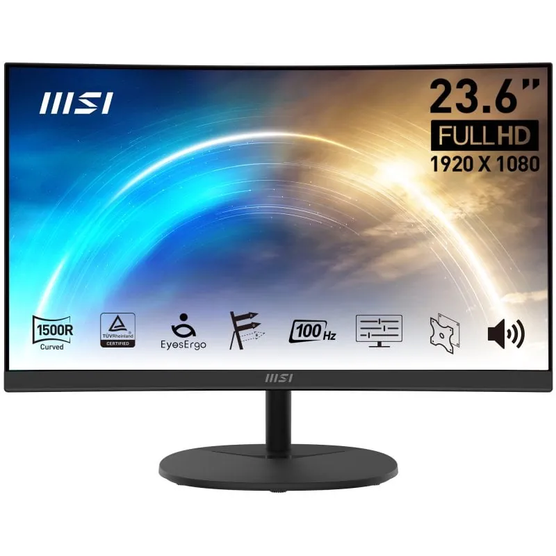 MSI PRO MP2412C 23.6" LCD VA FullHD 100Hz Curvo 9S6-3PA9CT-030
