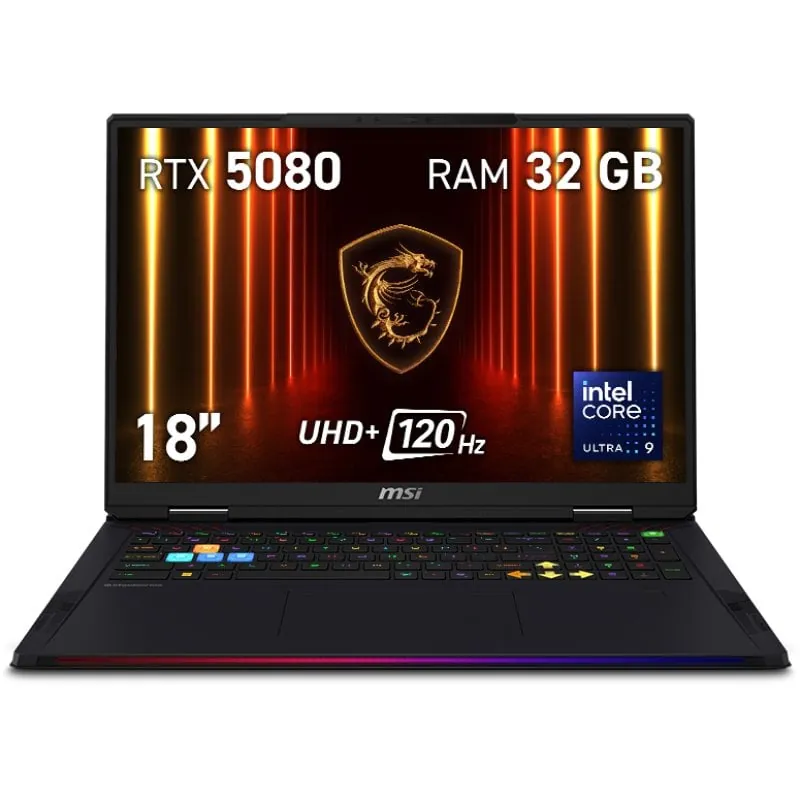 MSI Raider 18 HX AI A2XWIG-252ES Intel Core Ultra 9 285HX/32GB/1TB SSD/RTX 5080/18" 9S7-182462-252