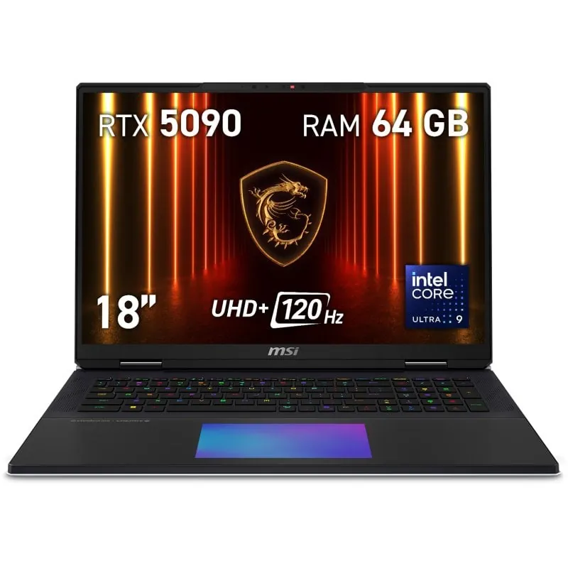 MSI Titan 18 HX AI A2XWJG-249ES MiniLED Intel Core Ultra 9 285HX 64GB 2TB SSD RTX 5090 18" W11 9S7-182421-249