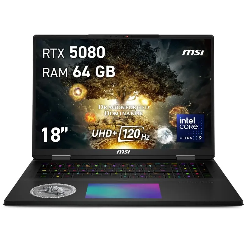 MSI Titan 18 HX Dragon Edition A2XWIG-227ES Intel Core Ultra 9 285HX/64GB/4TB SSD/RTX 5080/18" 9S7-1824A5-227