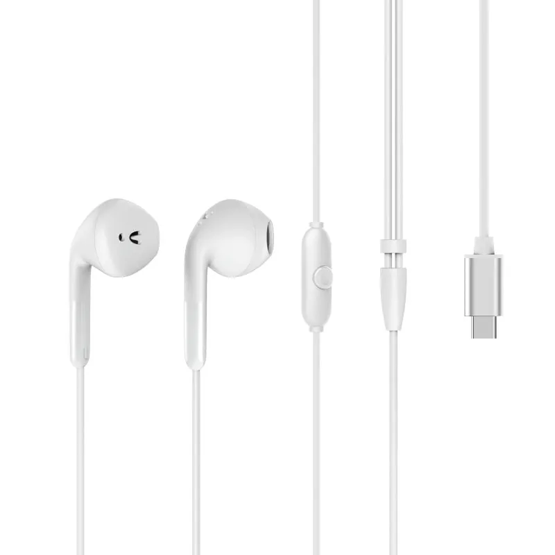 Muvit For Change E58 Auriculares Estéreo USB-C Blancos MCHPH0009