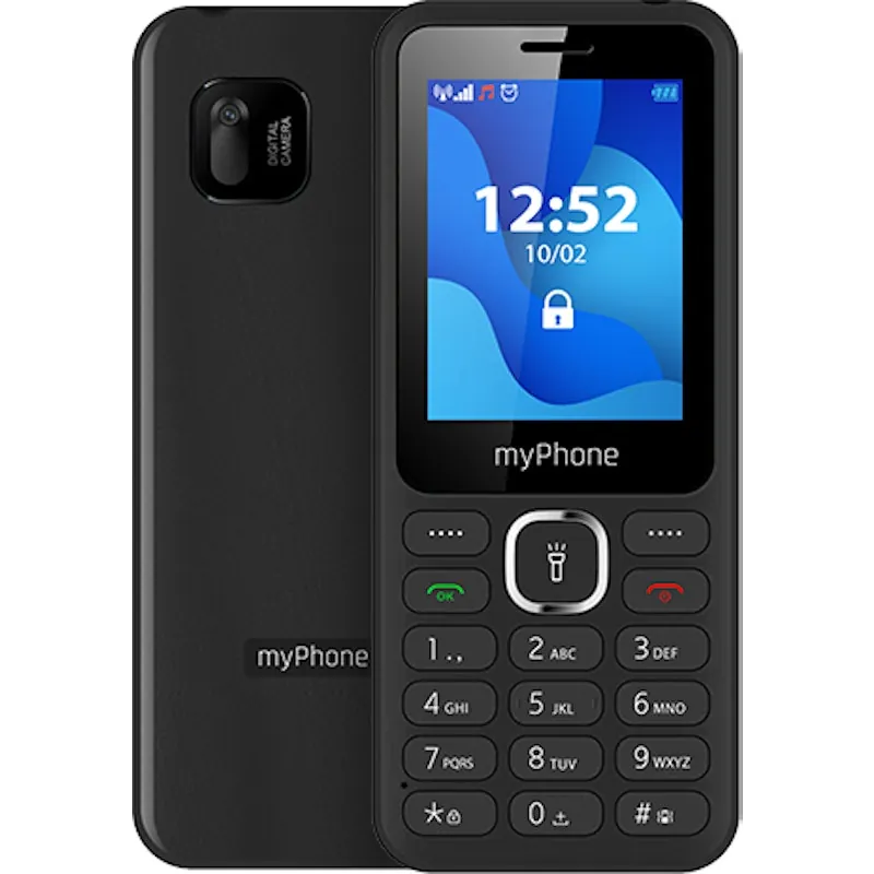 myPhone 6320 6,1 cm (2.4 pulgadas pulgadas) Negro Teléfono para personas mayores 