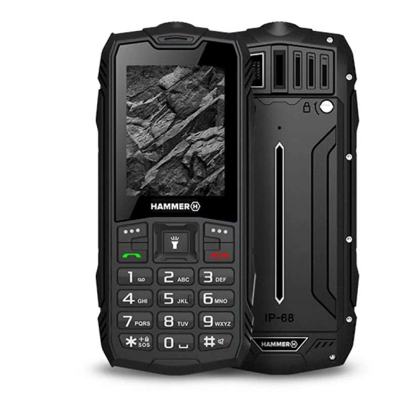 myPhone Hammer Rock 6,1 cm (2.4 pulgadas pulgadas) 155 g Negro Teléfono con cámara 