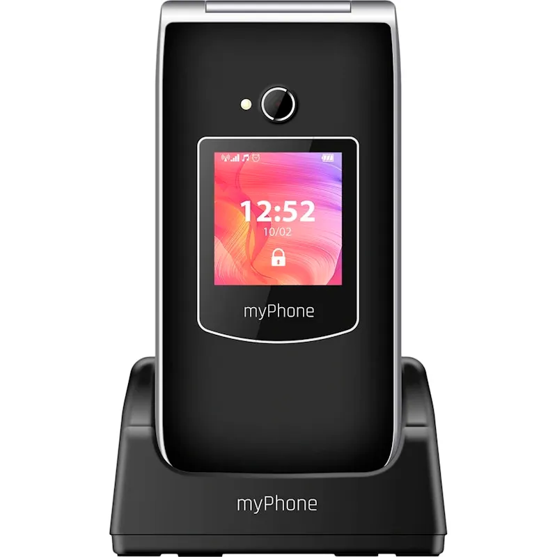 MYPHONE RUMBA 2 NEGRO MÓVIL SENIOR 2G 2.4'' CON TAPA CÁMARA BLUETOOTH SOS 