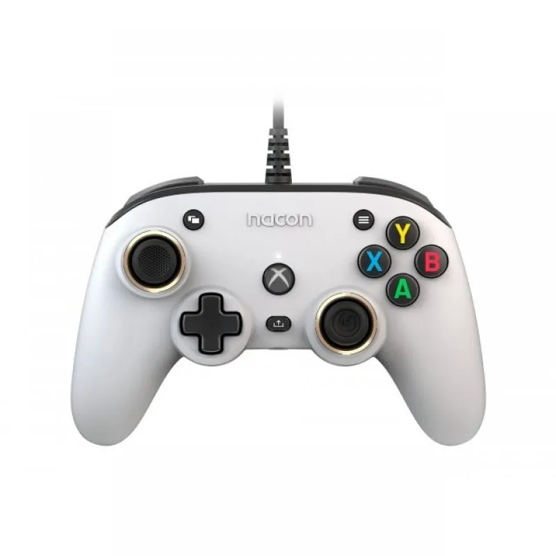 Nacon Pro Compact Controller Xbox Series/Xbox/PC Blanco XBXPROCOMPACTWHITE