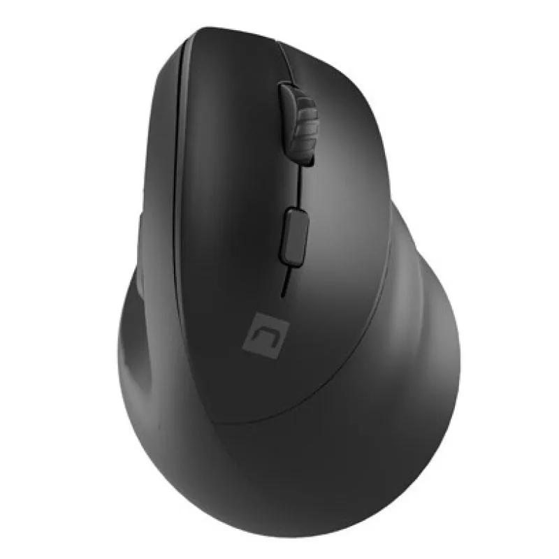 Natec Crake 2 Diestro Ratón Vertical Inalámbrico 2400DPI Negro NMY-2048