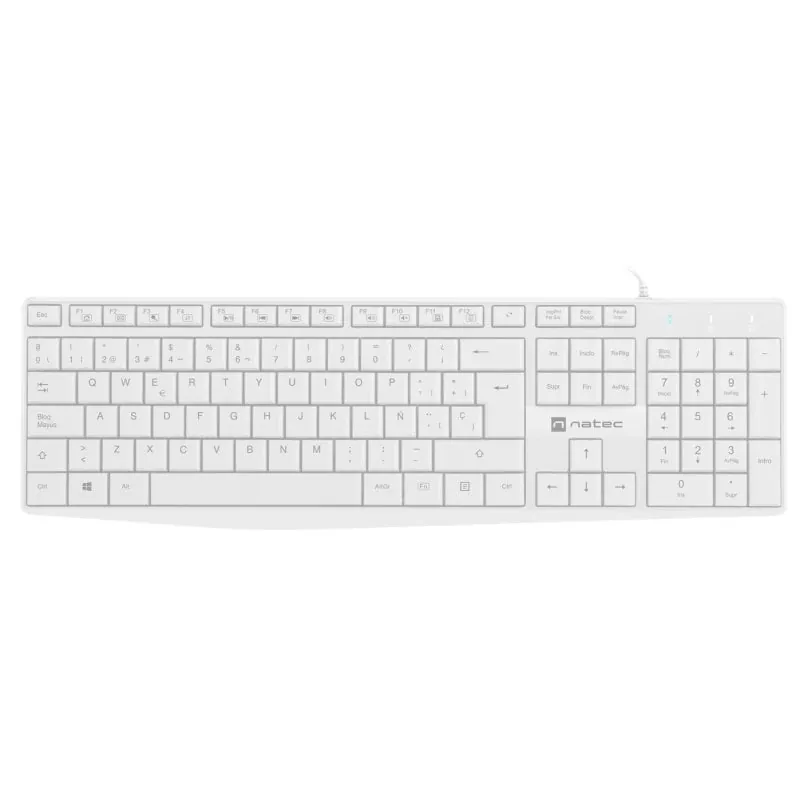 Natec Nautilus Teclado Slim Blanco NKL-1949