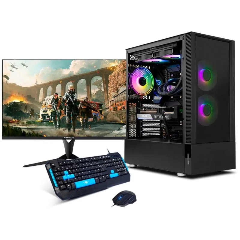 Neo-PC Delta Gaming Intel Core i9-12900KF/32GB/1TB SSD/RTX 4060 Ti + Monitor 27" FullHD + Teclado y Ratón NEO05