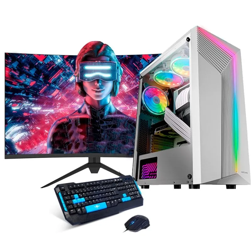 Neo-PC Gaming Mc-x7 AMD Ryzen 5 4600G/32GB/1TB SSD + Monitor 27" FullHD + Teclado y Ratón MC-X7NEO10