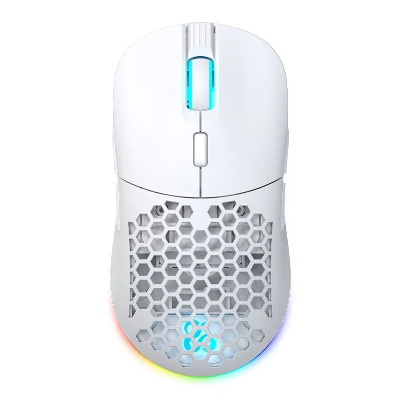 Newskill Arakne Elite Ivory Ratón Inalámbrico RGB 16000 DPI Blanco NS-MS-ARAKNE-ELITE-IV