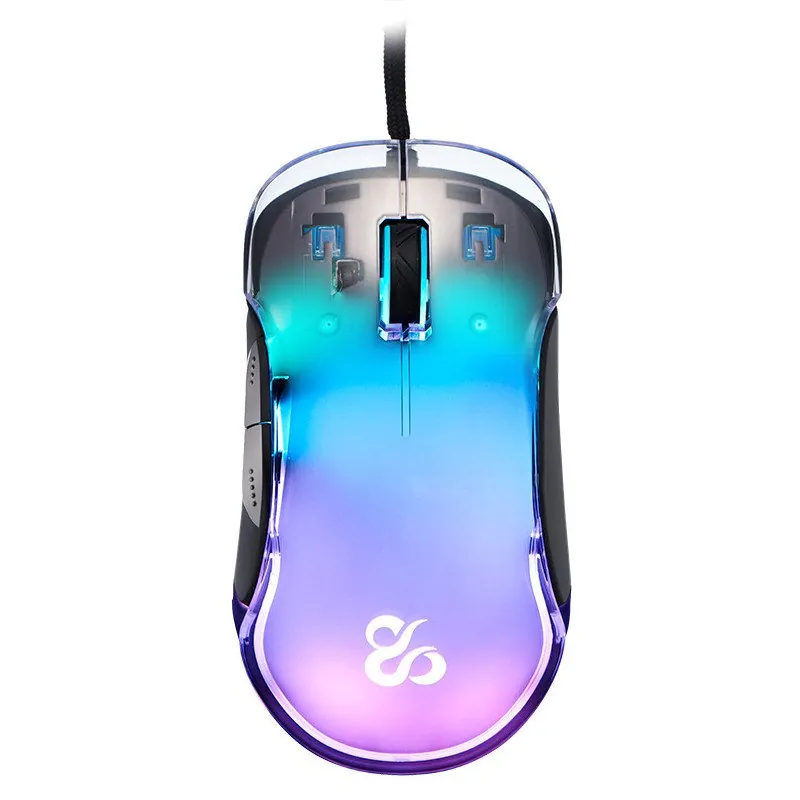 Newskill Lycan Ratón Gaming Transparente RGB 16000DPI NS-MS-LYCAN