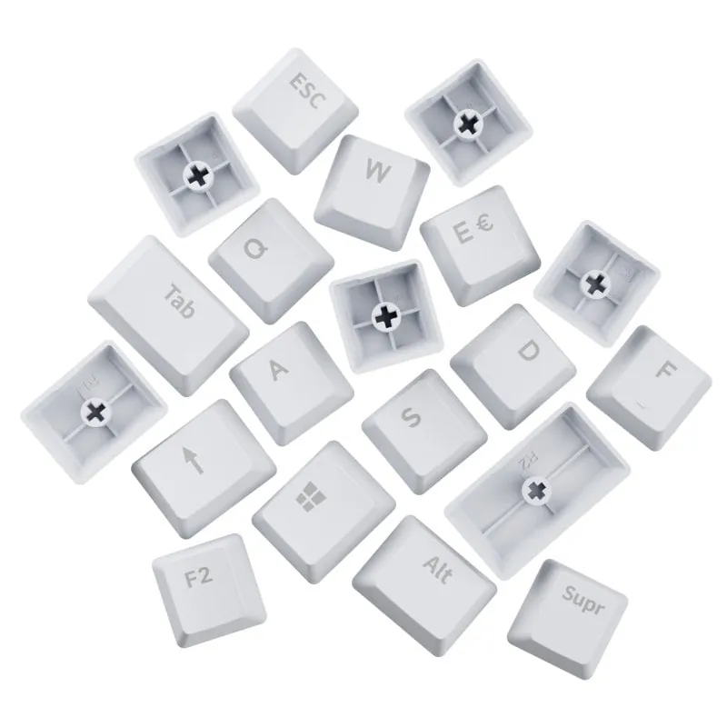 Newskill Serike V2 Keycap Set Pack de Personalización de Teclas Blanco para Teclados Mecánicos NS-AC-SERIKEV2-KEYCAP-IVO