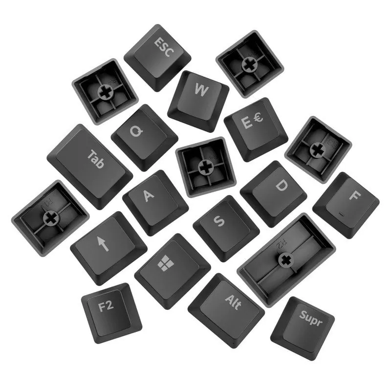 Newskill Serike V2 Keycap Set Pack de Personalización de Teclas Negro para Teclados Mecánicos NS-AC-SERIKEV2-KEYCAP