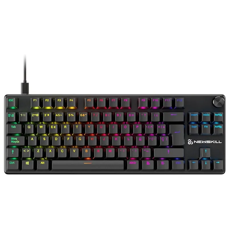 Newskill Serike V2 TKL Teclado Mecánico Gaming RGB Negro NewSwitch Red NS-KB-SERIKEV2-TKL
