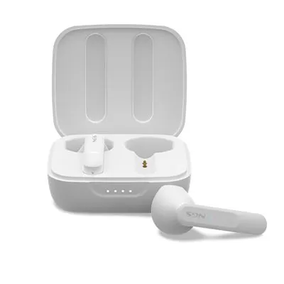 NGS Artica Move White Auricualres Inalámbricos con Estuche de Carga y Bluetooth 5.3 Blancos ARTICAMOVEWHITE