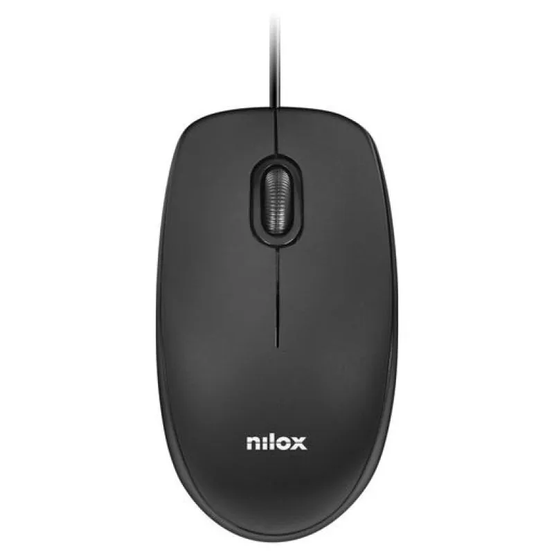 Nilox MOUSB1003 Ratón USB 1600DPI Negro MOUSB1003