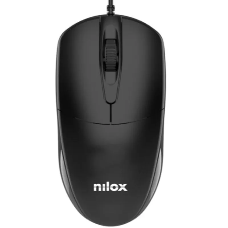Nilox MOUSB1011 Ratón USB 1200DPI Negro MOUSB1011