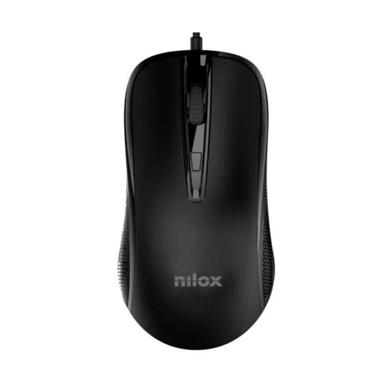 Nilox MOUSB1014 Ratón Con Cable USB 2400DPI Negro MOUSB1014
