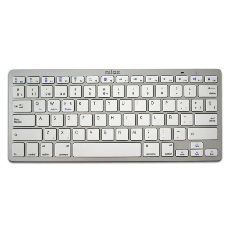 Nilox NXKB01S Teclado Bluetooh Plata NXKB01S