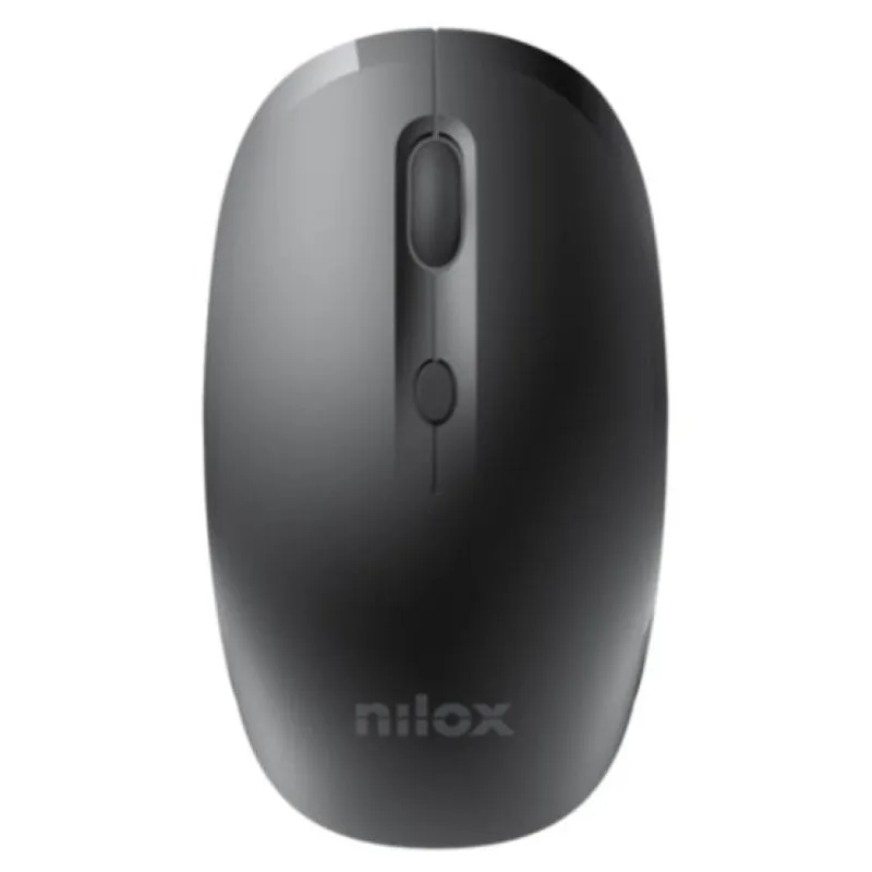 Nilox NXMOWI4002 Ratón Wireless Recargable USB-C 3200DPI Negro NXMOWI4002