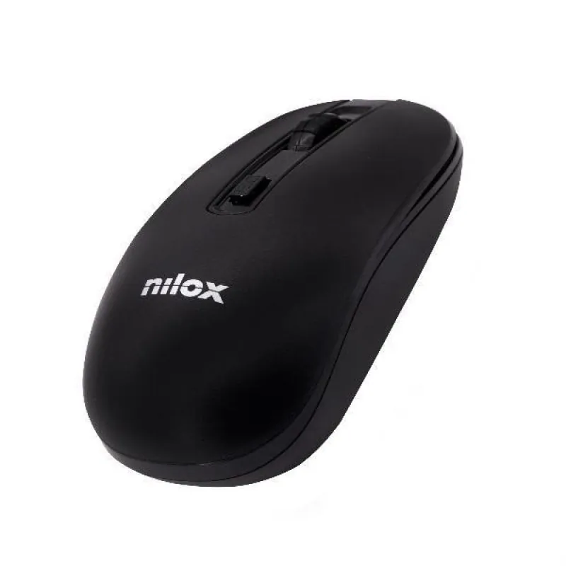 Nilox Ratón Óptico Inalámbrico 1000DPI Negro NXMOWI2001