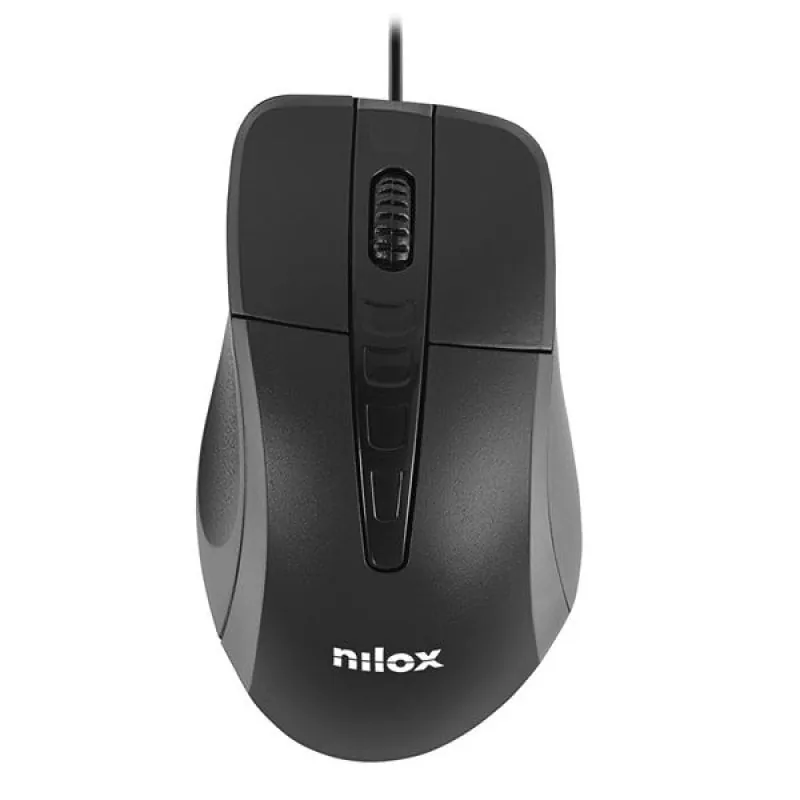 Nilox Ratón Óptico 1000DPI Negro MOUSB1001