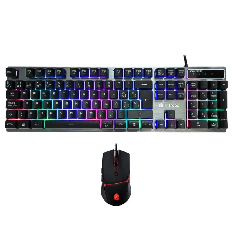 Nitropc NKM1000S Combo Teclado y Ratón Gaming NKM1000S