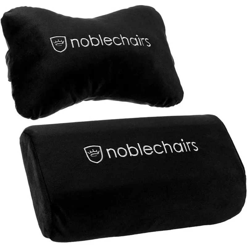 Noblechairs Set de Almohadas para Sillas de Juego Epic/Icon/Hero Negro NBL-SP-PST-003