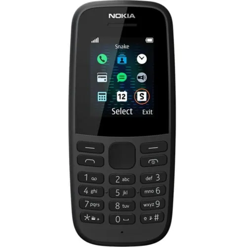 Nokia 105 (2019) 4,5 cm (1.77 pulgadas pulgadas) 74,04 g Negro Característica del teléfono