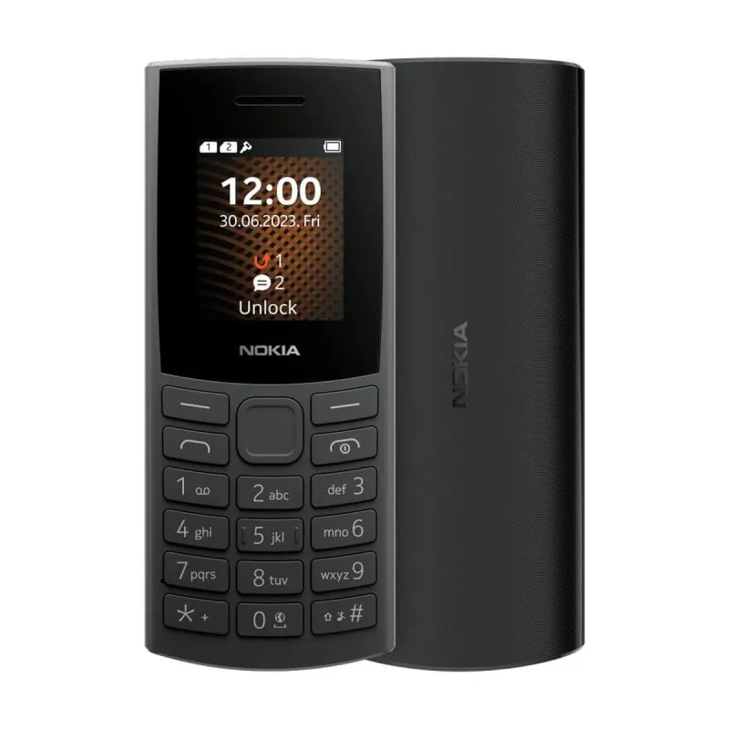 Nokia 105 4G (2023) 4,57 cm (1.8 pulgadas pulgadas) 93 g Carbón vegetal Característica del teléfono