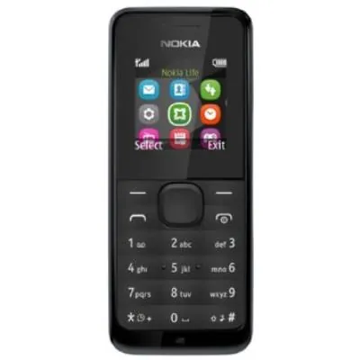 Nokia 105 - Móvil Libre (pantalla Lcd De 1.4"""" , 8 Mb, Gsm, Dual Sim), Negro 