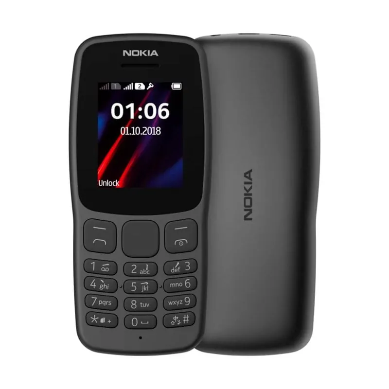 Nokia 106 Policarbonato Batería Larga Duración 2000 Contactos Juegos Integrados TA-1114