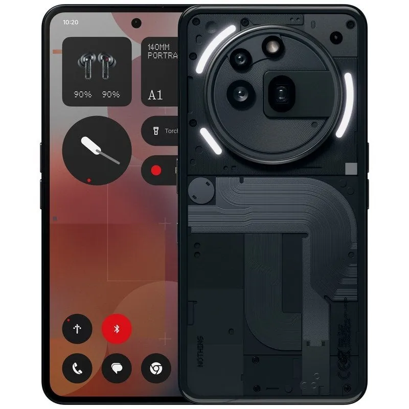 Nothing Phone (3a) Pro Smartphone 12/256GB 6.8" AMOLED FHD+ 120Hz 50MP 5000mAh 45W Android 15 Negro A10400166