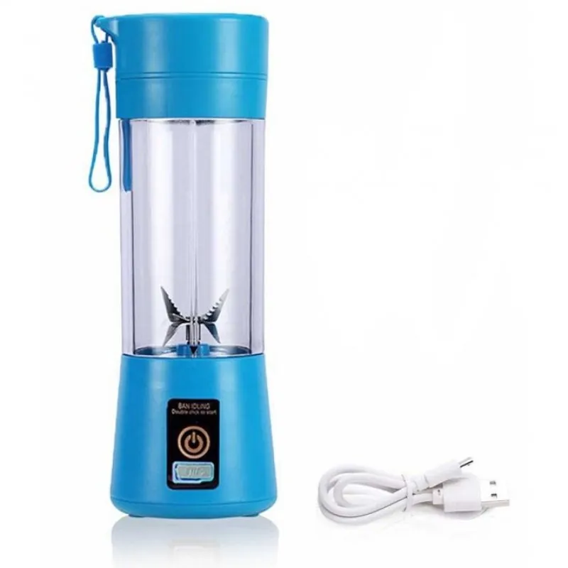 OcioDual Batidora de Vaso Portátil USB Batería Recargable Azul 80768