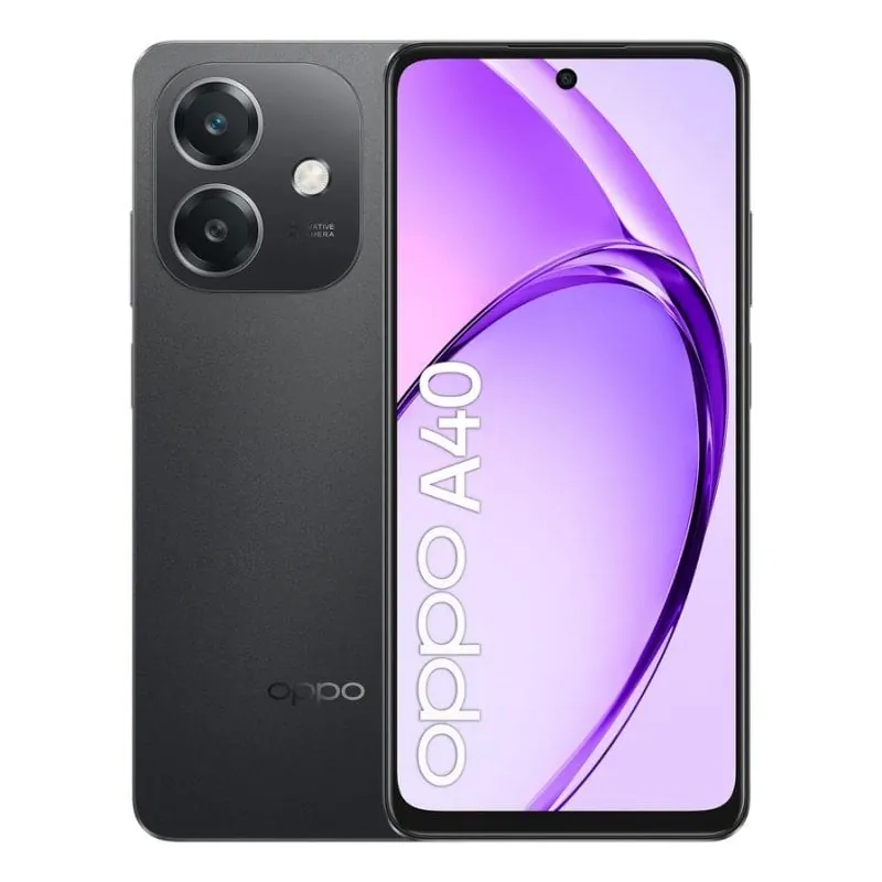OPPO A40 4GB 128GB 6.67" LCD 90Hz 4G Dual SIM NFC IP54 Batería 5100mAh Android 14 Negro 787282