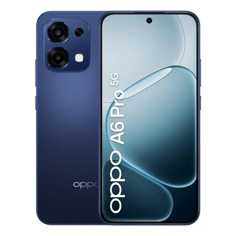 Oppo A6 Pro 5G 8GB 256GB 6.57" AMOLED 120Hz Dual SIM Cámara 50MP IP68 Android 15 Azul 110010349340