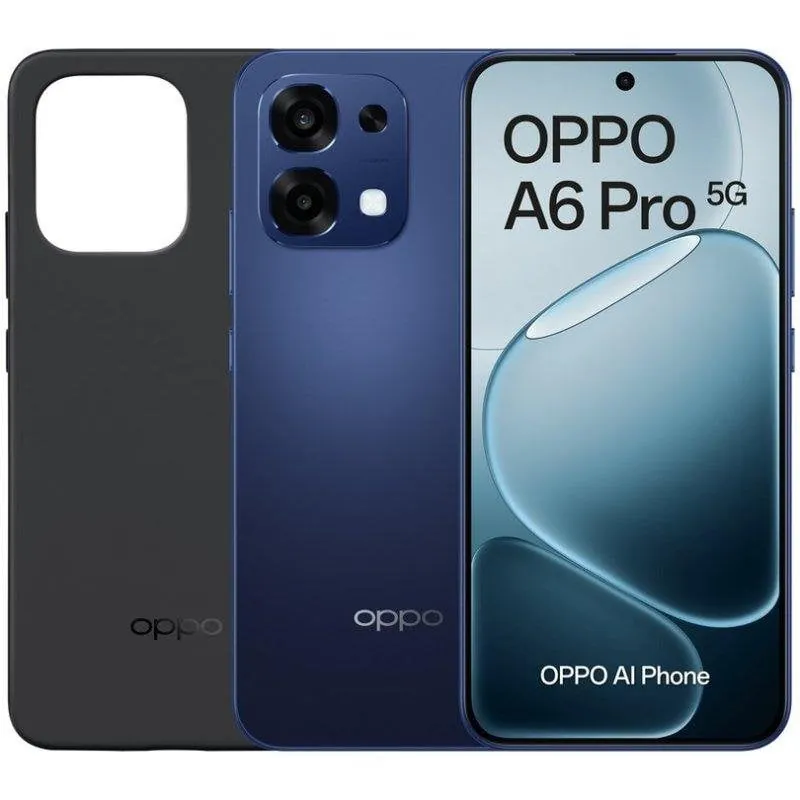 OPPO A6 Pro 5G 8GB 256GB 6.57" AMOLED 120Hz Dual SIM IP69 NFC 6500mAh 80W Android 15 Azul 110010349340B