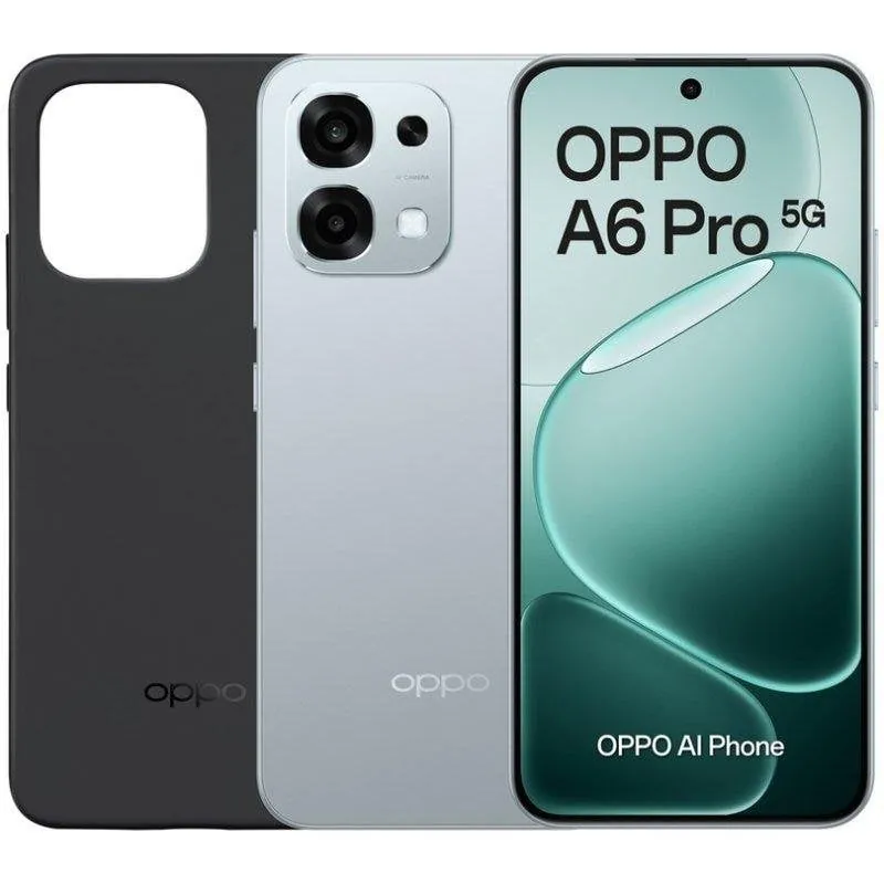 OPPO A6 Pro 5G 8GB 256GB 6.57" AMOLED 120Hz Dual SIM IP69 NFC 6500mAh 80W Android 15 Titanio 110010349387B