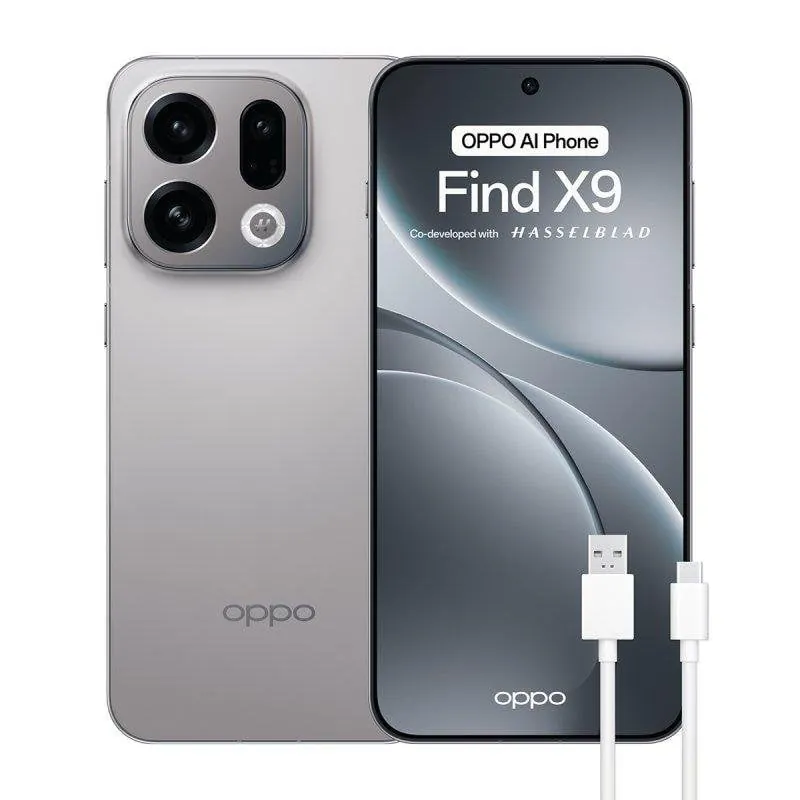 OPPO Find X9 12GB 512GB 6.59" AMOLED 5G Dual SIM IP69 Cámara Hasselblad 7025mAh Android Gris 110010132110B