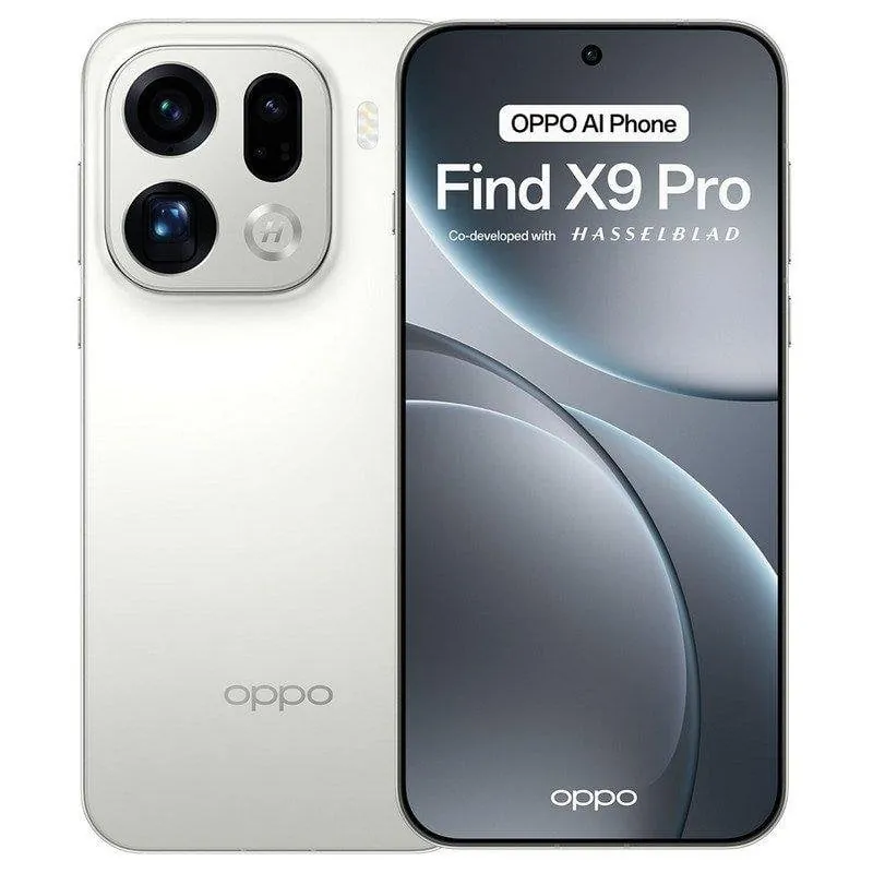 OPPO Find X9 Pro 16GB 512GB 6.78" AMOLED 5G Dual SIM Cámara 200MP 7500mAh Android 16 Blanco 110010132059