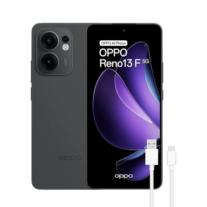 Oppo Reno13 F 5G 8GB 256GB 6.67" AMOLED 120Hz 5G Dual SIM Cámara 50MP IP69 Android 15 Gris 110010234356B