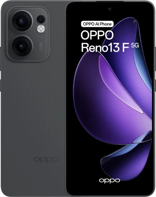 OPPO Reno13 F 5G Smartphone con IA 8GB/256GB 6.67" 120Hz AMOLED 1.5K 50MP IP69 5.800mAh 45W Gris 110010234356