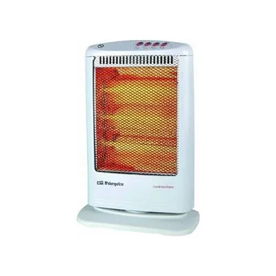 Orbegozo BP 0303 B Estufa Eléctrica Halógena 1200W Blanca BP 0303 B